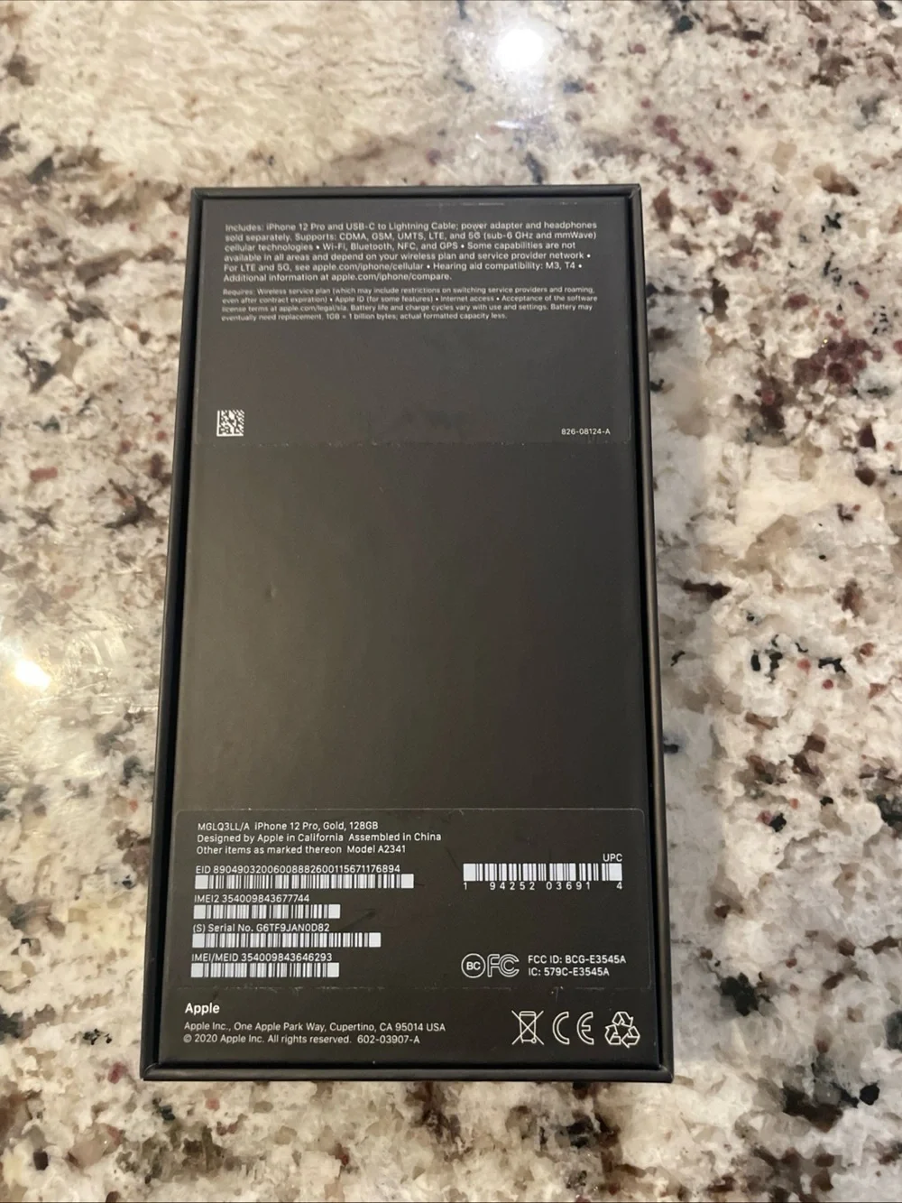 Apple iPhone 12 Pro Max Black empty box